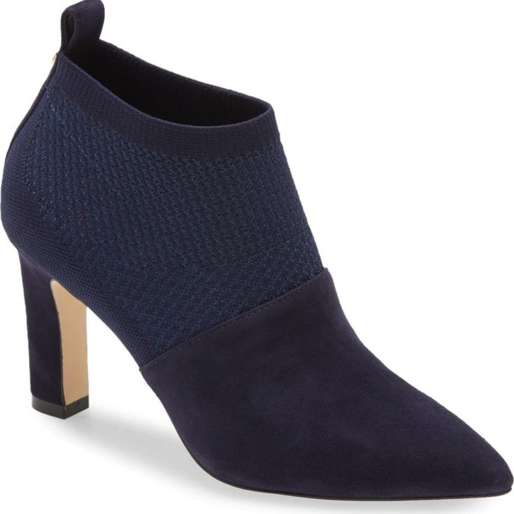 Cole Haan Vannie Stretch Bootie Navy Blue size 8
